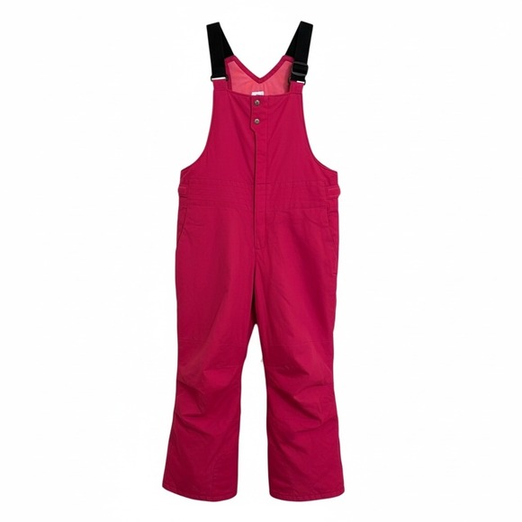 Columbia Girls Youth Size 18-20 Pink Snow Pants Bib Overalls Ski Snowboard - Picture 1 of 7
